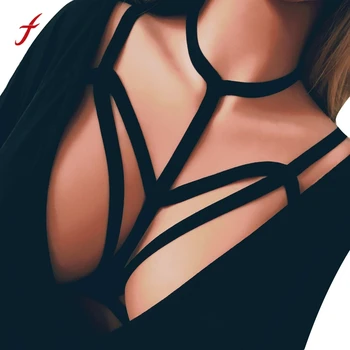 Goths Women Crop Tops Alluring Bra Elastic Cage Bra Strappy Hollow Out Bra Bustier Bandage Cupless Bustier Bra Underwear 2019
Goths Women Crop Tops Alluring Bra Elastic Cage Bra Strappy Hollow Out Bra Bustier Bandage Cupless Bustier Bra Underwear 2019