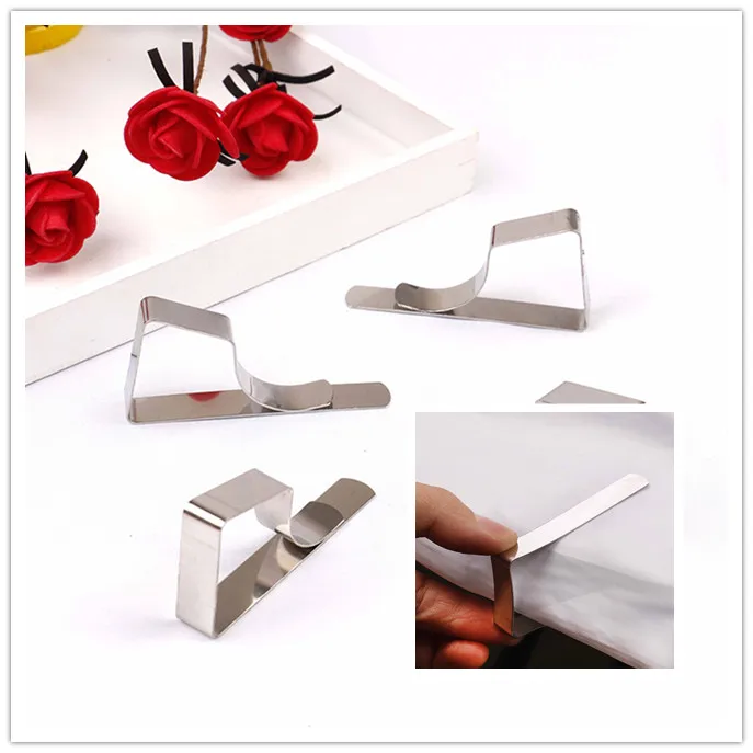 4PCS Promenade/Round Board Stable Clips Stainless Steel Tablecloth Clamps Wedding Promenade Table Cover Holder Clip
4PCS Promenade/Round Board Stable Clips Stainless Steel Tablecloth Clamps Wedding Promenade Table Cover Holder Clip