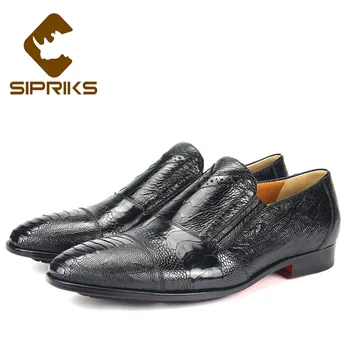 Sipriks Luxury Brand Mens Ostrich Skin Leather Dress Shoes Slip On Church Shoes Pointed Gents Suits Social Formal Tuxedo Shoes
Sipriks Luxury Brand Mens Ostrich Skin Leather Dress Shoes Slip On Church Shoes Pointed Gents Suits Social Formal Tuxedo Shoes
