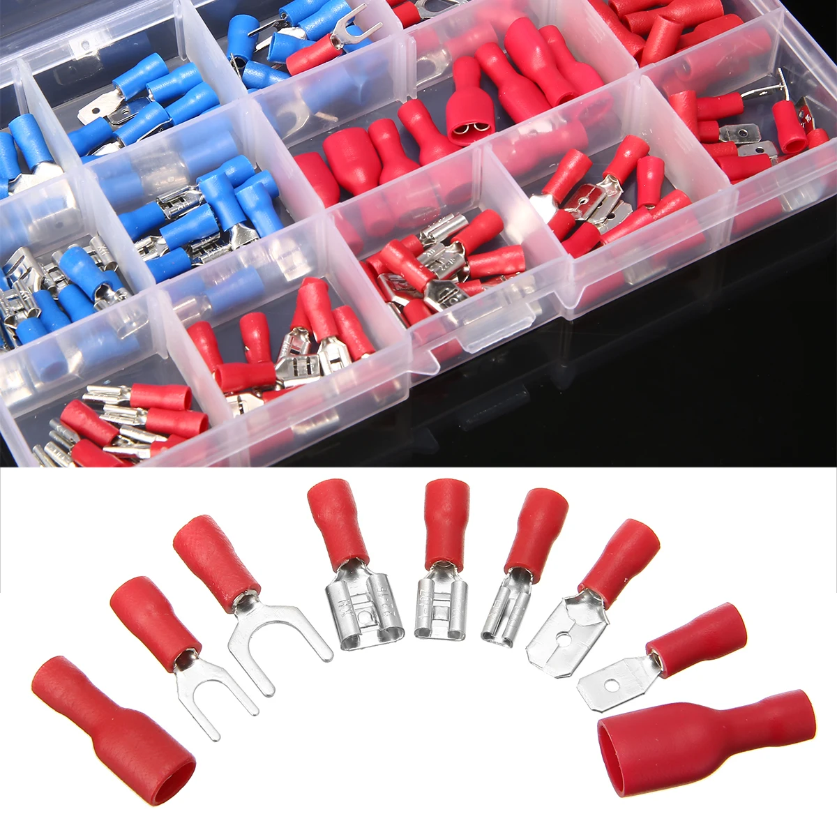 140pcs Wire Terminal Connectors Popular Sizes Electrical Crimp Ring Crimp Connectors Insulated Wire Terminals Set
140pcs Wire Terminal Connectors Popular Sizes Electrical Crimp Ring Crimp Connectors Insulated Wire Terminals Set