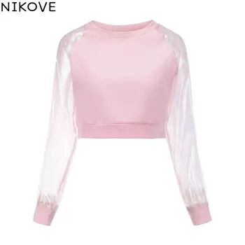 NIKOVE 2019 Tops Round Neck Sexy Navel Short Long Sleeve Sweater Women Patchwork Casual Sweatshirts Size S-XL
NIKOVE 2019 Tops Round Neck Sexy Navel Short Long Sleeve Sweater Women Patchwork Casual Sweatshirts Size S-XL
