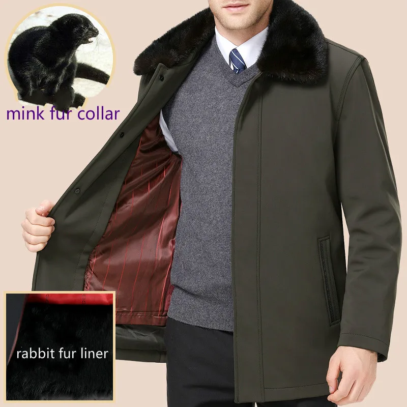 Autumn Winter Jacket Men Clothes Mink Fur Collar Wool Coat Men Coats Business Casual Parka Long Coat Plus Size Overcoat ZT1784
Autumn Winter Jacket Men Clothes Mink Fur Collar Wool Coat Men Coats Business Casual Parka Long Coat Plus Size Overcoat ZT1784