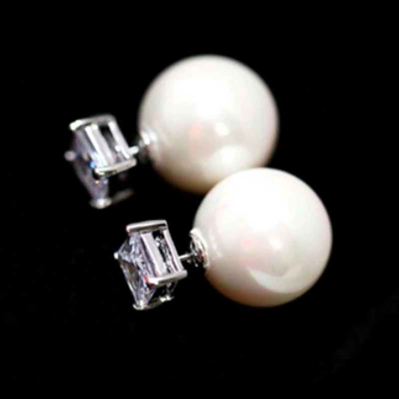 2 Types Round and Square Clear Crystal Big Sleek Simulated Pearl Stud Earrings Fashion piercing Jewelry for Women
2 Types Round and Square Clear Crystal Big Sleek Simulated Pearl Stud Earrings Fashion piercing Jewelry for Women