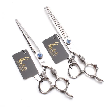 7" 19.5cm JP 440C Mr Rabbit Thinning Shears Cutting Scissors Hairdressing Scissors Clippers for Dog or Human Hair Scissors T9109
7" 19.5cm JP 440C Mr Rabbit Thinning Shears Cutting Scissors Hairdressing Scissors Clippers for Dog or Human Hair Scissors T9109