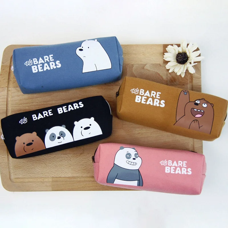 Cute Bare Bears Pencil Bag Pencil Case Canvas Kawaii Pencil Pouches Student Stationery Cute Cartoon
Cute Bare Bears Pencil Bag Pencil Case Canvas Kawaii Pencil Pouches Student Stationery Cute Cartoon