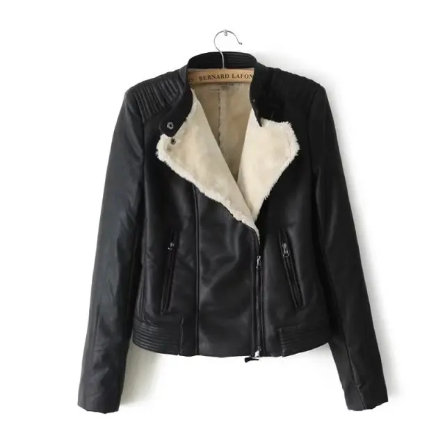 2019 Winter New Arrival European & American Style Thickened Plush Ladies Leather Jackets With Lamb Cashmere Inside Free Shippin
2019 Winter New Arrival European & American Style Thickened Plush Ladies Leather Jackets With Lamb Cashmere Inside Free Shippin