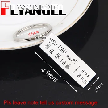 FLYANGEL Custom Engraved Date And Name Initial Kychain Long Distance Keyring Key Holder Gifts For Boyfriend Girlfriend
FLYANGEL Custom Engraved Date And Name Initial Kychain Long Distance Keyring Key Holder Gifts For Boyfriend Girlfriend
