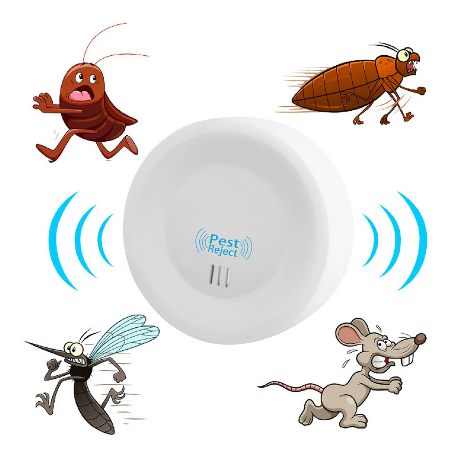 Behogar 2pcs Ultrasonic Electronic Pest Control Repeller Plug in Insect Repellent for Mouse Mosquito Cockroach Cricket Bugs
Behogar 2pcs Ultrasonic Electronic Pest Control Repeller Plug in Insect Repellent for Mouse Mosquito Cockroach Cricket Bugs