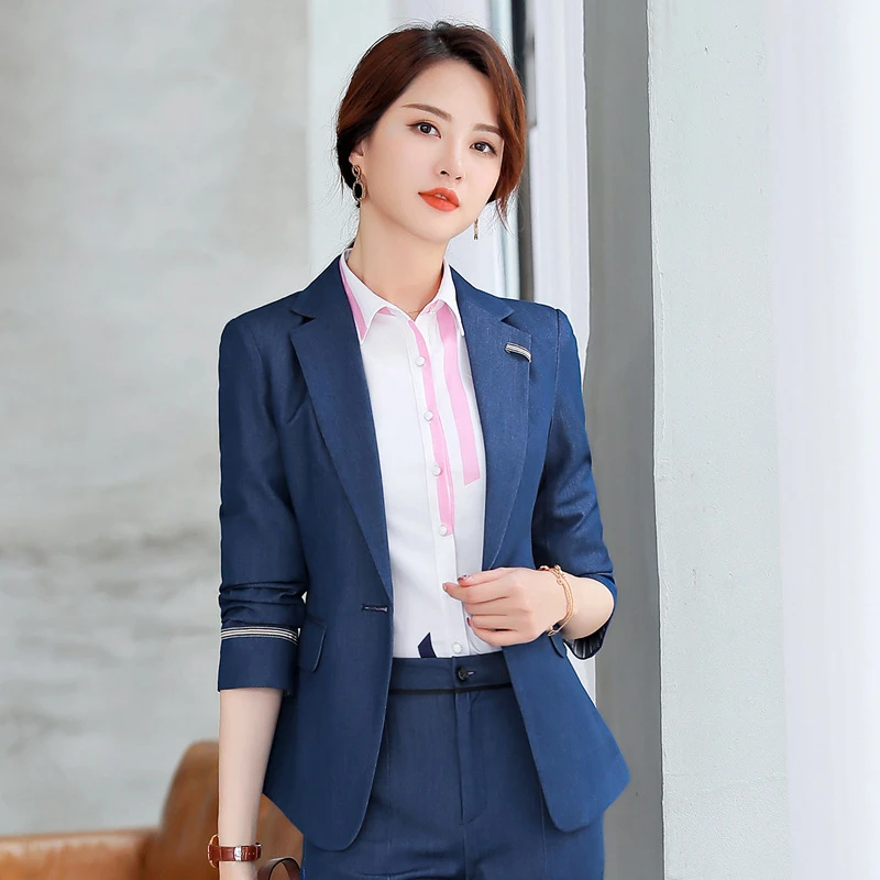 Women's professional suite 2019 spring /autumn women jacket+pants suit ol business 2 piece suit ladies overalls (jacket / pants)
Women's professional suite 2019 spring /autumn women jacket+pants suit ol business 2 piece suit ladies overalls (jacket / pants)