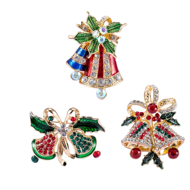 Christmas Theme Brooch Rhinestone Jingle Bell Design Brooches Pin Xmas Gift Hot Sale Jewelry
Christmas Theme Brooch Rhinestone Jingle Bell Design Brooches Pin Xmas Gift Hot Sale Jewelry