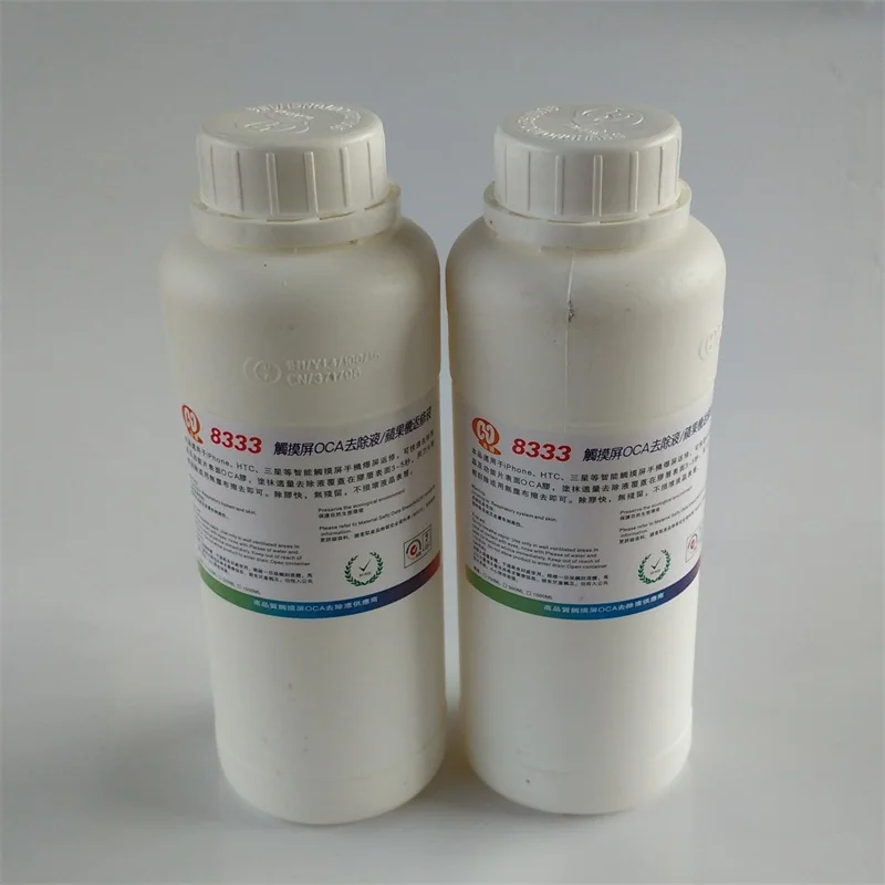 Free shipping 2pcs 8333 500ml touch screen OCA removing liquids Samsung / Mac repair liquid solution glue cleaning fluid
Free shipping 2pcs 8333 500ml touch screen OCA removing liquids Samsung / Mac repair liquid solution glue cleaning fluid