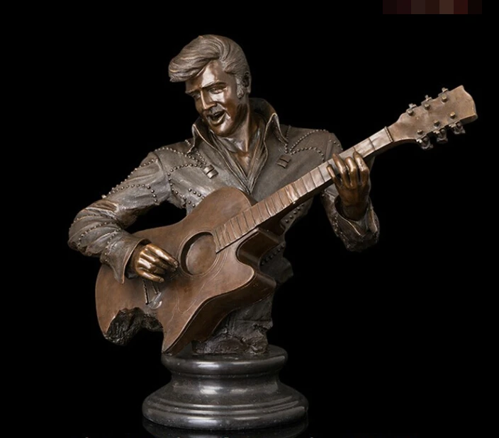 Abstract Art Sculpture Copper Bronze Marble Elvis Presley Guitar Statue Figurine
Abstract Art Sculpture Copper Bronze Marble Elvis Presley Guitar Statue Figurine
