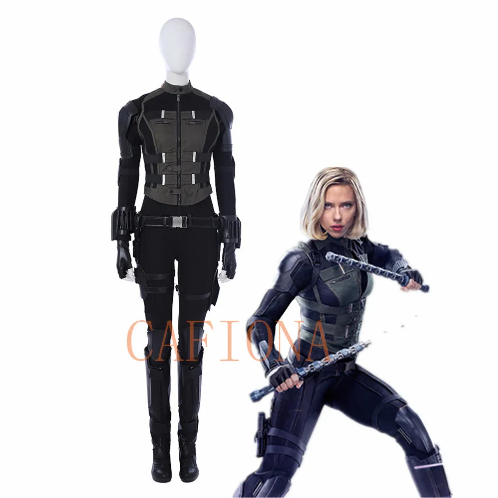 Cafiona Halloween Avenger War Black Widow Cosplay costume green vest Full Set Custom Made size High Quality
Cafiona Halloween Avenger War Black Widow Cosplay costume green vest Full Set Custom Made size High Quality