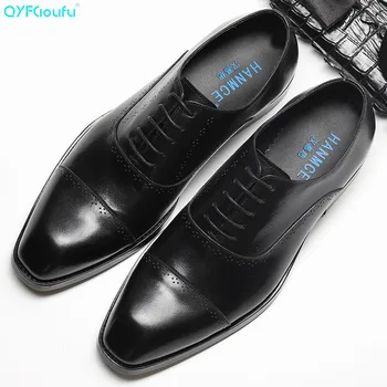 QYFCIOUFU British Style Genuine Leather Shoes Men Brogue Carved Formal Shoes Dreathable Lace-up Dress Shoes Groom Wedding Shoes
QYFCIOUFU British Style Genuine Leather Shoes Men Brogue Carved Formal Shoes Dreathable Lace-up Dress Shoes Groom Wedding Shoes
