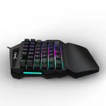 K13 35 Keys LED Backlight Ergonomic Design One Hand Mechanical Feeling USB Wired Gaming Keypad Keyboard with Backlight
K13 35 Keys LED Backlight Ergonomic Design One Hand Mechanical Feeling USB Wired Gaming Keypad Keyboard with Backlight