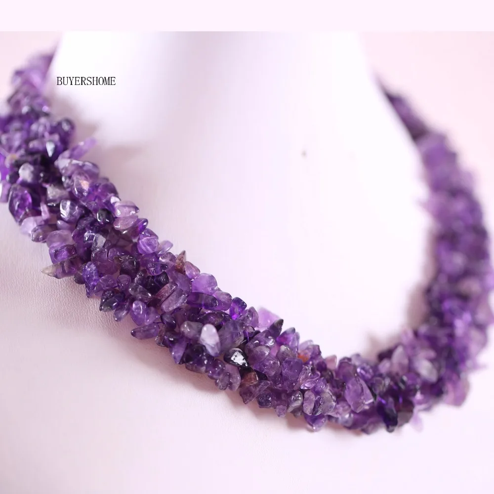 Free Shipping Jewelry 4X8MM Natural Purple Crystal Chip Beads Nylon Line Weave Necklace 18" 1Pcs E032
Free Shipping Jewelry 4X8MM Natural Purple Crystal Chip Beads Nylon Line Weave Necklace 18" 1Pcs E032