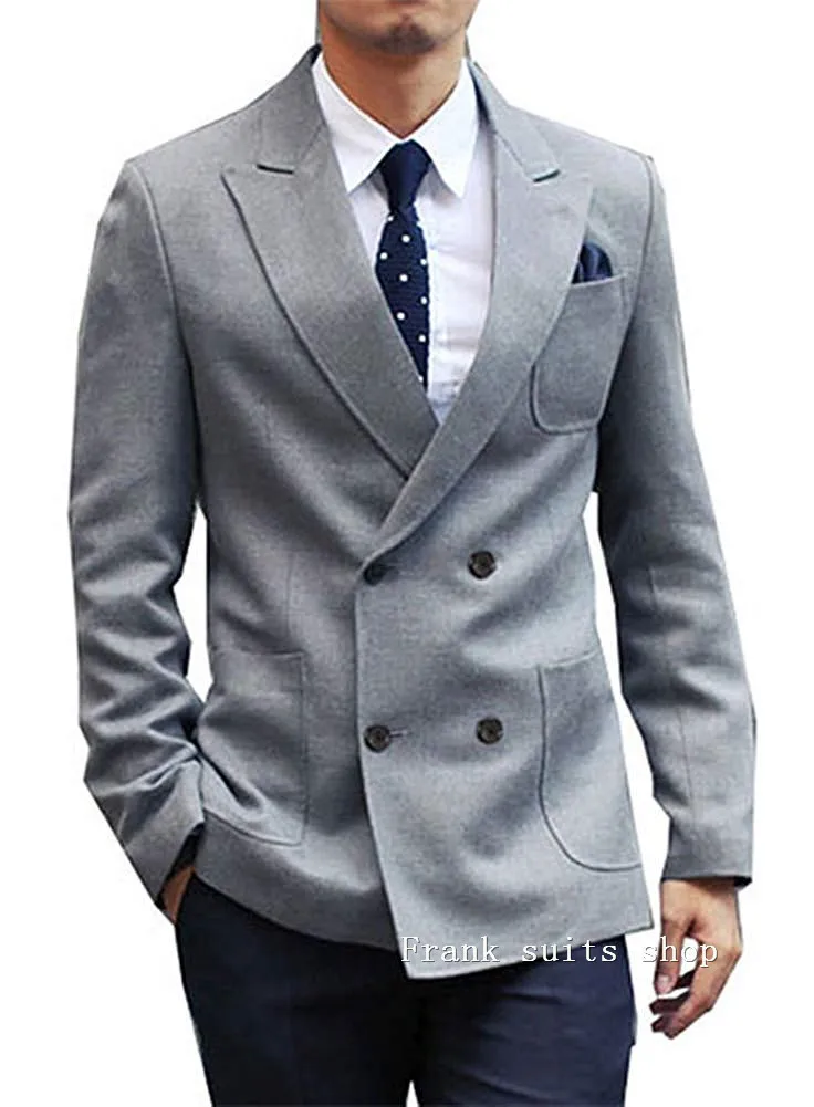Light Gray Men Suits Double Breasted Men's Casual Tuxedo Custom Blazer Vestidos Men Daily Work Wear suits 2019 (Jacket+Pants)
Light Gray Men Suits Double Breasted Men's Casual Tuxedo Custom Blazer Vestidos Men Daily Work Wear suits 2019 (Jacket+Pants)
