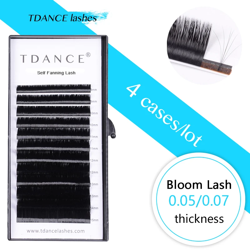 TDANCE 4PCS/LOT Rapid Blooming Volume Eyelash Extensions self fanning Fast Fan Individual Lashes Rapid Blooming eyelash
TDANCE 4PCS/LOT Rapid Blooming Volume Eyelash Extensions self fanning Fast Fan Individual Lashes Rapid Blooming eyelash