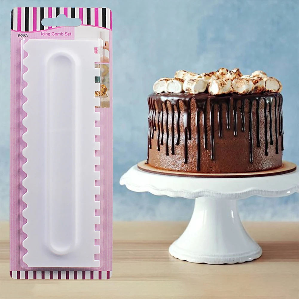 Cake Scraper Pastry Cake Decorating Comb Icing Smoother 6 Design Textures Baking Tools Baking Mold Kitchen Accessories
Cake Scraper Pastry Cake Decorating Comb Icing Smoother 6 Design Textures Baking Tools Baking Mold Kitchen Accessories