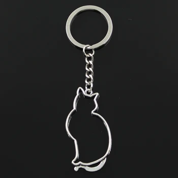 Fashion 3cm Key Ring Metal Key Chain Keychain Jewelry Antique Bronze Silver Color Plated Cat 53x27mm Pendant
Fashion 3cm Key Ring Metal Key Chain Keychain Jewelry Antique Bronze Silver Color Plated Cat 53x27mm Pendant