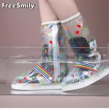 Freesmily male and female fashion high tube waterproof and antiskid shoe cover with thick and wear-resistant sole
Freesmily male and female fashion high tube waterproof and antiskid shoe cover with thick and wear-resistant sole