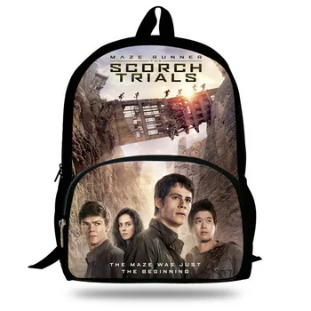 New 16inch Hot Sale Children School Bookbags For Boys Girls The Maze Runner Print Backpack For Kids Students Travel Bags
New 16inch Hot Sale Children School Bookbags For Boys Girls The Maze Runner Print Backpack For Kids Students Travel Bags