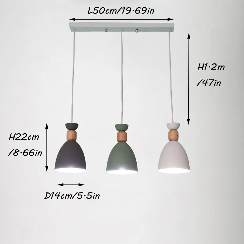 Contemporary Aluminum Wood Pendant Lamp Hanging Modern Indoor Pendant Light Nordic Kitchen Island Indoor Pendant Light Restaurant(35)