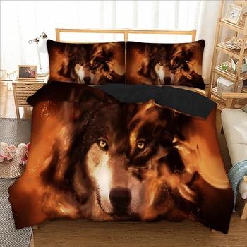 Siberian wolf bedding set Twin Full Queen single Sizes Animal bed linens set polyester duvet cover set with pillowcases bed set
Siberian wolf bedding set Twin Full Queen single Sizes Animal bed linens set polyester duvet cover set with pillowcases bed set