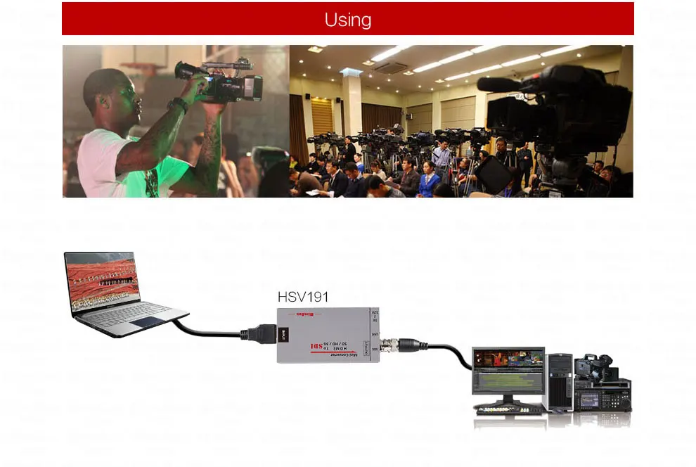 Mini 3g HDMI To SDI Converter Full HD 1080P HDMI to SDI Adapter Video Converter with Power Adapter for Driving HDMI Monitors (8)