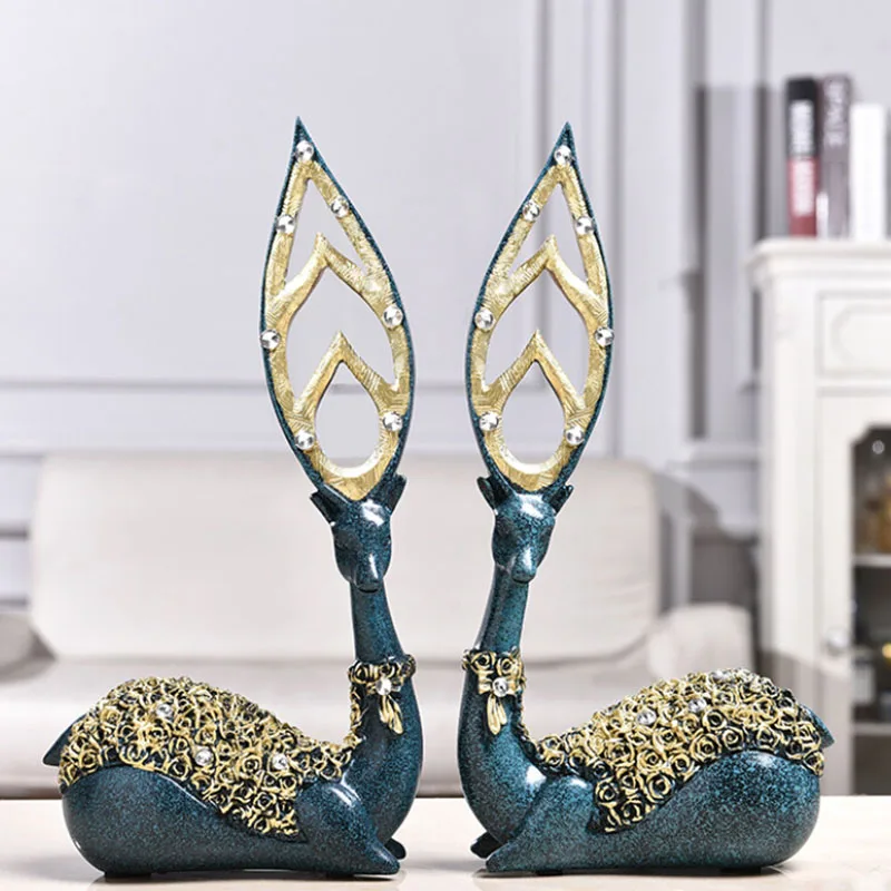 2Pcs/Pair Resin Deer Figurine Fawn Statue Sculpture Animal Deer Ornaments Wedding Valentine's Day Gift Home Living Room Decor
2Pcs/Pair Resin Deer Figurine Fawn Statue Sculpture Animal Deer Ornaments Wedding Valentine's Day Gift Home Living Room Decor