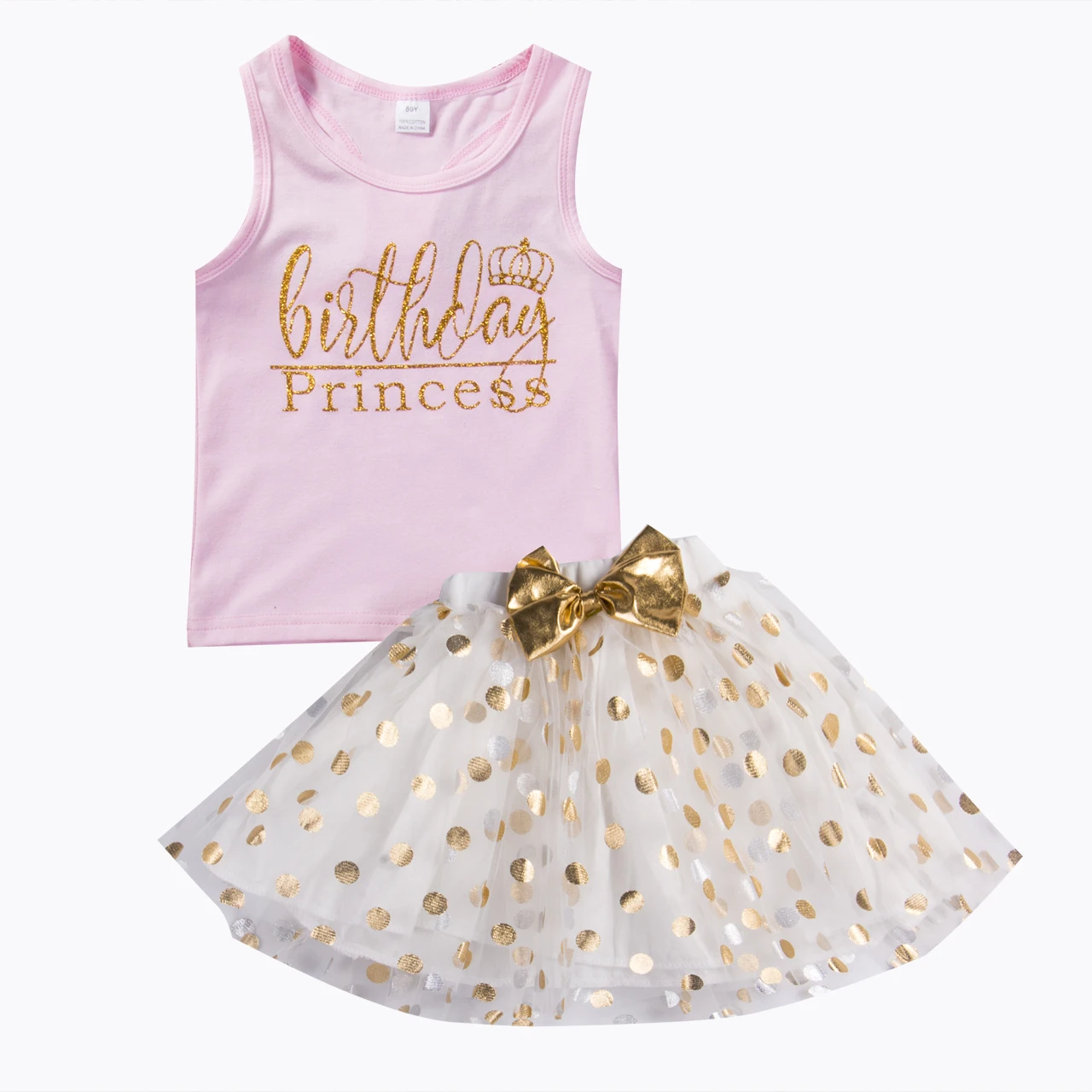Summer New Sweet Gloden Dots Baby Clothing Set Kids Girls T-shirts Princess Party Tutu Ball Gown Skirt Clothes outfits Sets 2019
Summer New Sweet Gloden Dots Baby Clothing Set Kids Girls T-shirts Princess Party Tutu Ball Gown Skirt Clothes outfits Sets 2019