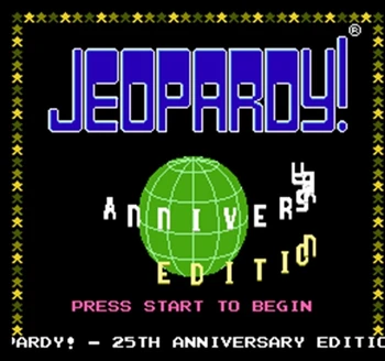 Jeopardy! 25th Anniversary Edition Region Free 60 Pin 8Bit Game Card For Subor Game Players
Jeopardy! 25th Anniversary Edition Region Free 60 Pin 8Bit Game Card For Subor Game Players