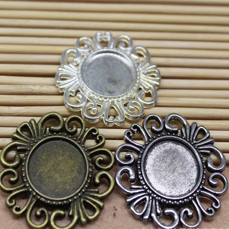 Cabochon Base Setting 10pcs 15mm Silver Colors Plated Classic Simple Style Charms Pendant Diy for Necklace jewelry findings
Cabochon Base Setting 10pcs 15mm Silver Colors Plated Classic Simple Style Charms Pendant Diy for Necklace jewelry findings