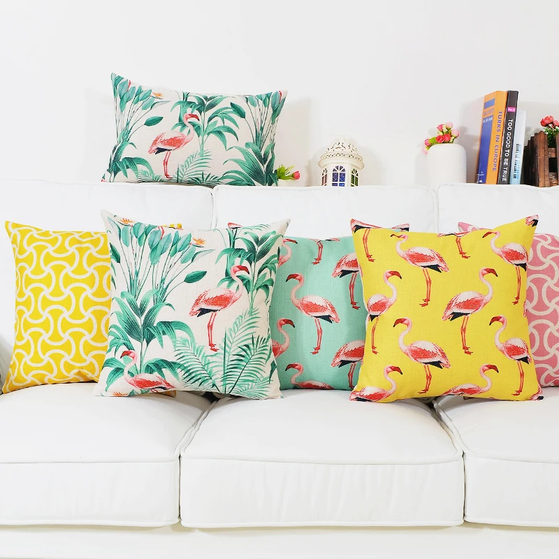 Decorative Cushion Covers Cotton Linen Light Blue Pink Flamingo Yellow Pillow Cover Pillow Case 45x45cm/60x60cm/30x50cm
Decorative Cushion Covers Cotton Linen Light Blue Pink Flamingo Yellow Pillow Cover Pillow Case 45x45cm/60x60cm/30x50cm