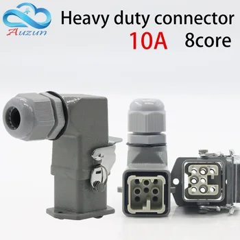 Heavy-duty connector 8(7 + 1) core 16A 500V HA-008-1 elbow plug in the hot channel flow Cold pressing pin connection
Heavy-duty connector 8(7 + 1) core 16A 500V HA-008-1 elbow plug in the hot channel flow Cold pressing pin connection