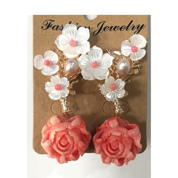 LouLeur 925 Sterling silver Coral earring handmade shell pearl natural Precious Coral drop earrings for women charms jewelry
LouLeur 925 Sterling silver Coral earring handmade shell pearl natural Precious Coral drop earrings for women charms jewelry