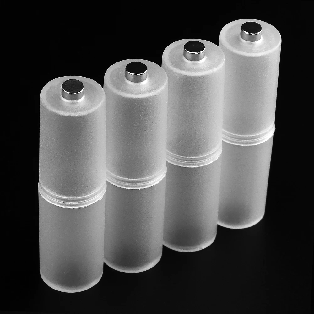 Powerlion 4pcs Transparent AAA to AA Size Cell Battery Converter Adapter Holder Case Switcher Battery Box for 4 x AAA Battery
Powerlion 4pcs Transparent AAA to AA Size Cell Battery Converter Adapter Holder Case Switcher Battery Box for 4 x AAA Battery