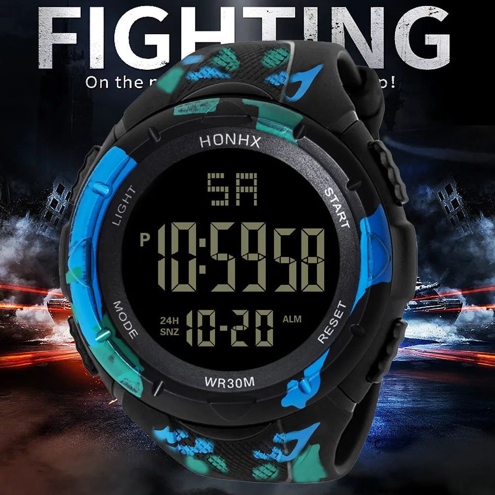 Men Male Wrist Watch LED Digital Date Military Sport Rubber Alarm Waterproof Moment Clock Watches Gift Whosales Dropshipping
Men Male Wrist Watch LED Digital Date Military Sport Rubber Alarm Waterproof Moment Clock Watches Gift Whosales Dropshipping