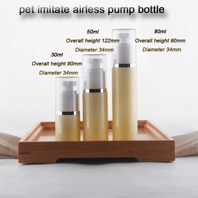 50ml 200pcs/lot Beige PET lotion bottle, simulation of empty bottles, plastic lotion packing bottle
50ml 200pcs/lot Beige PET lotion bottle, simulation of empty bottles, plastic lotion packing bottle