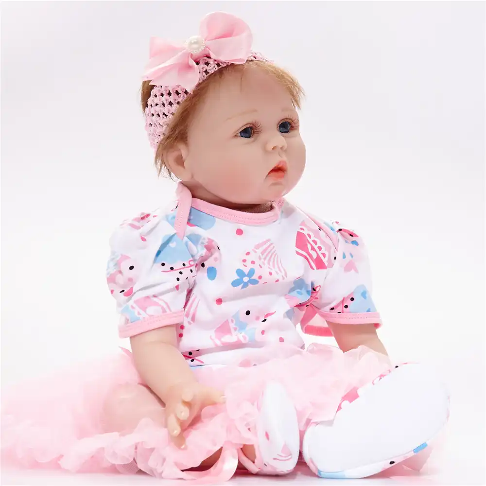 reborn baby doll silicone girls gift toys 22 inch