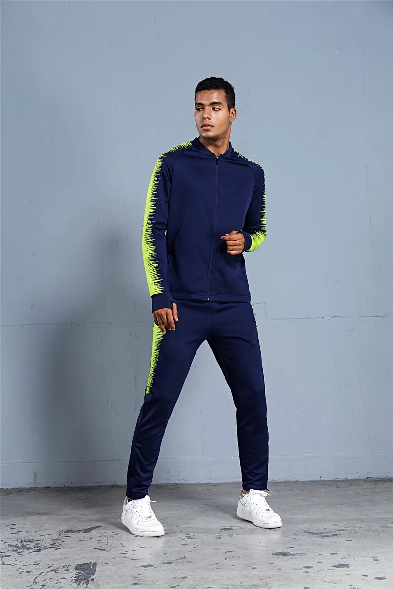 HOWE AO coat Adult Men Soccer Jerseys Set Jogging clothing jacket pants sports suit wear Running football Training Tracksuit HOWE AO coat Adult Men Soccer Jerseys Set Jogging clothing jacket pants sports suit wear Running football Training Tracksuit