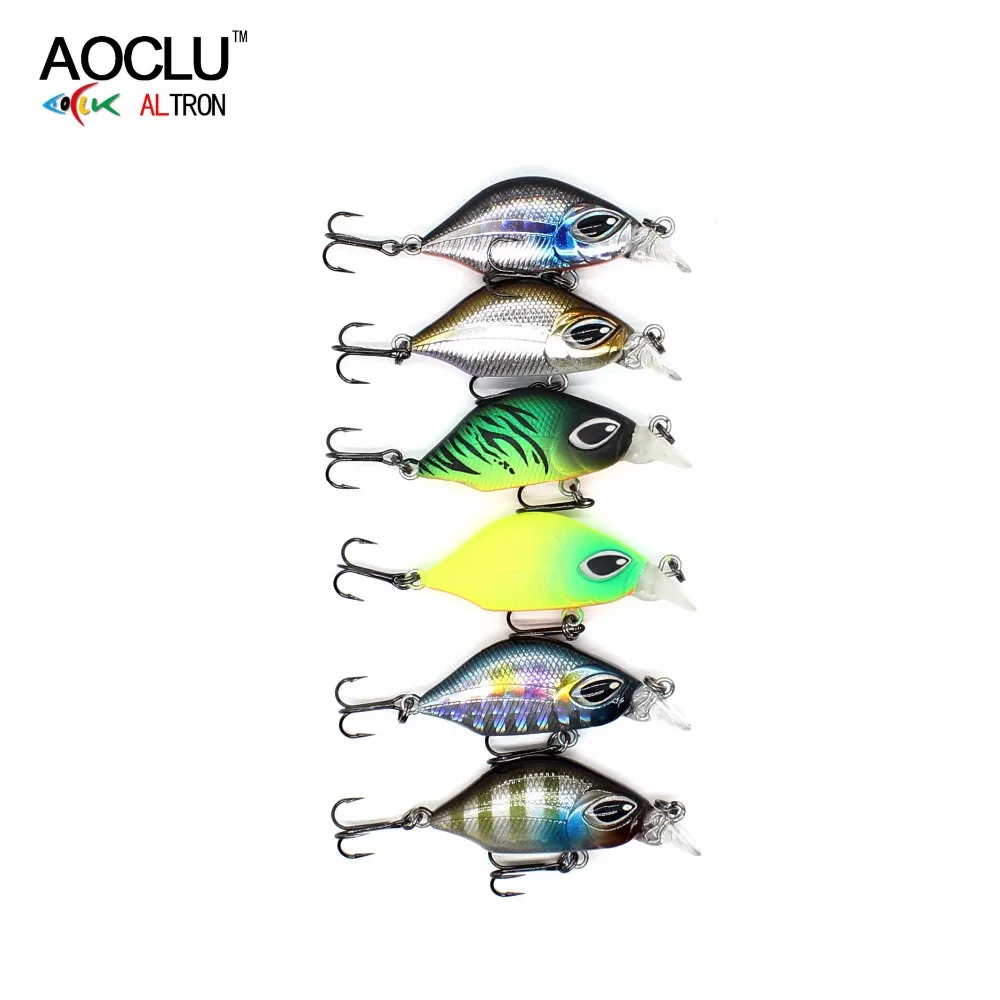 AOCLU wobblers 6 pcs/lot 6 Colors 3cm 3.0g Sinking Hard Bait VIB Minnow Crank Fishing lures 14# VMC hooks free shipping
AOCLU wobblers 6 pcs/lot 6 Colors 3cm 3.0g Sinking Hard Bait VIB Minnow Crank Fishing lures 14# VMC hooks free shipping