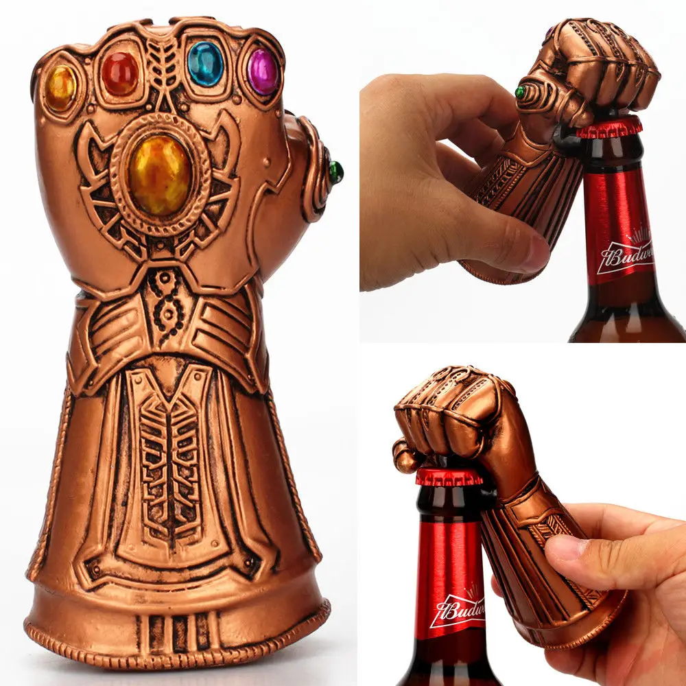Creative Multipurpose Infinity Thanos Gauntlet Glove Beer Bottle Opener Fashionable Useful Soda Glass Cap Remover Tool Household
Creative Multipurpose Infinity Thanos Gauntlet Glove Beer Bottle Opener Fashionable Useful Soda Glass Cap Remover Tool Household