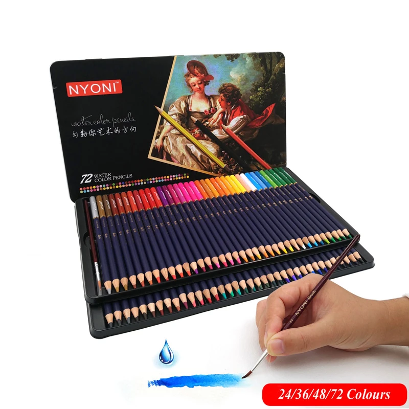 12/24/36/48/72 color tin box set water-soluble colored pencils watercolor pencils Colored Pencils Art Sketch Colour Pencil
12/24/36/48/72 color tin box set water-soluble colored pencils watercolor pencils Colored Pencils Art Sketch Colour Pencil