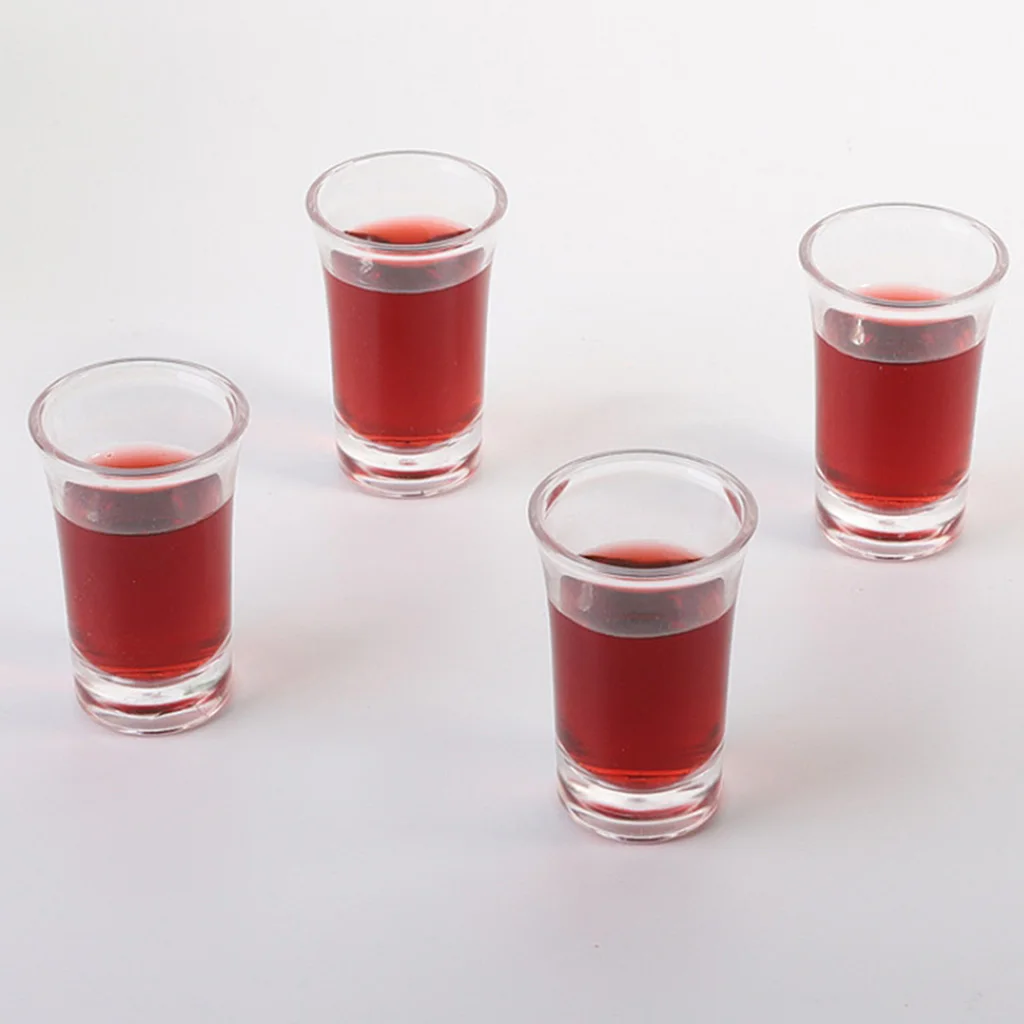 12PCS 45ml Shot Glass & 12-Hole Clear Acrylic Holder Rack Serving Tray Set