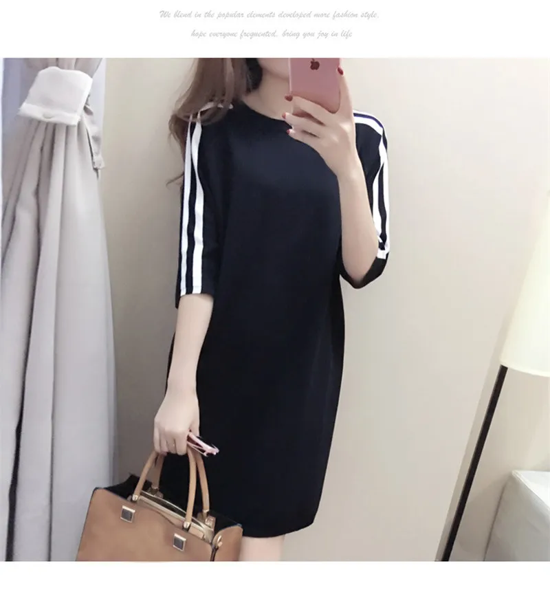 LUO SHA Korean Style Women Dress Knitted Striped Dress Elastic Spring Knitted Women Plus Size Dress 3XL
LUO SHA Korean Style Women Dress Knitted Striped Dress Elastic Spring Knitted Women Plus Size Dress 3XL