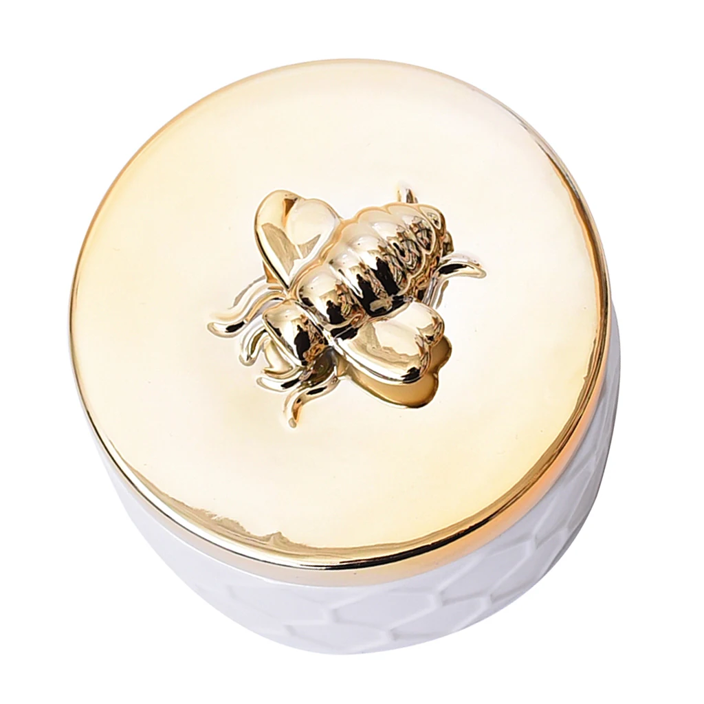 Jewelry Box Girls Room Accessories Ceramics Bee Lid Cute Bee Insect Display Storage Box for Ring Earring Necklace
Jewelry Box Girls Room Accessories Ceramics Bee Lid Cute Bee Insect Display Storage Box for Ring Earring Necklace