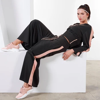 Autumn Winter Sports Suits Women's Gym Clothes Yoga Set Loose Sexy Exposed Navel Dance Clothing Sportswear 2pcs
Autumn Winter Sports Suits Women's Gym Clothes Yoga Set Loose Sexy Exposed Navel Dance Clothing Sportswear 2pcs