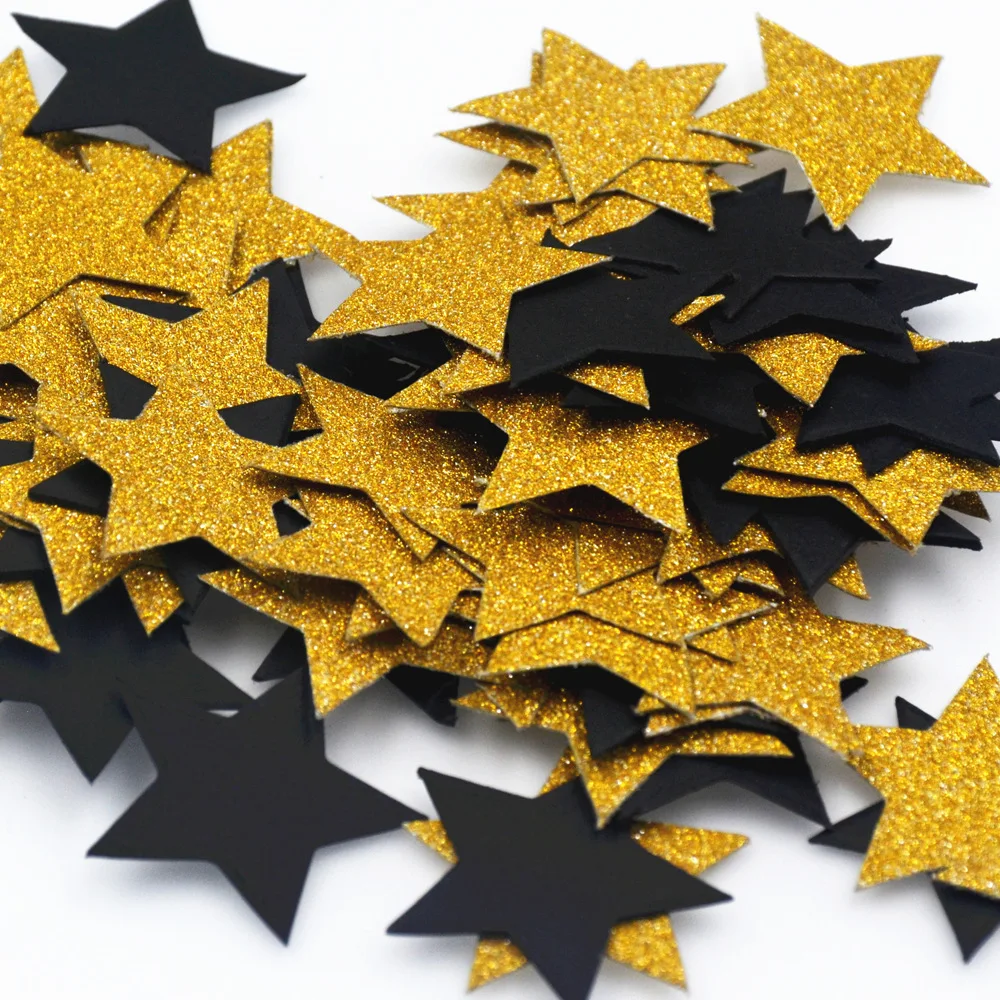 100Pc/Pack Star Glitter Paper Confetti 3CM Gold Silver Black For Sequin Christmas New Year Party Table Scatter Decor DIY Supplie
100Pc/Pack Star Glitter Paper Confetti 3CM Gold Silver Black For Sequin Christmas New Year Party Table Scatter Decor DIY Supplie
