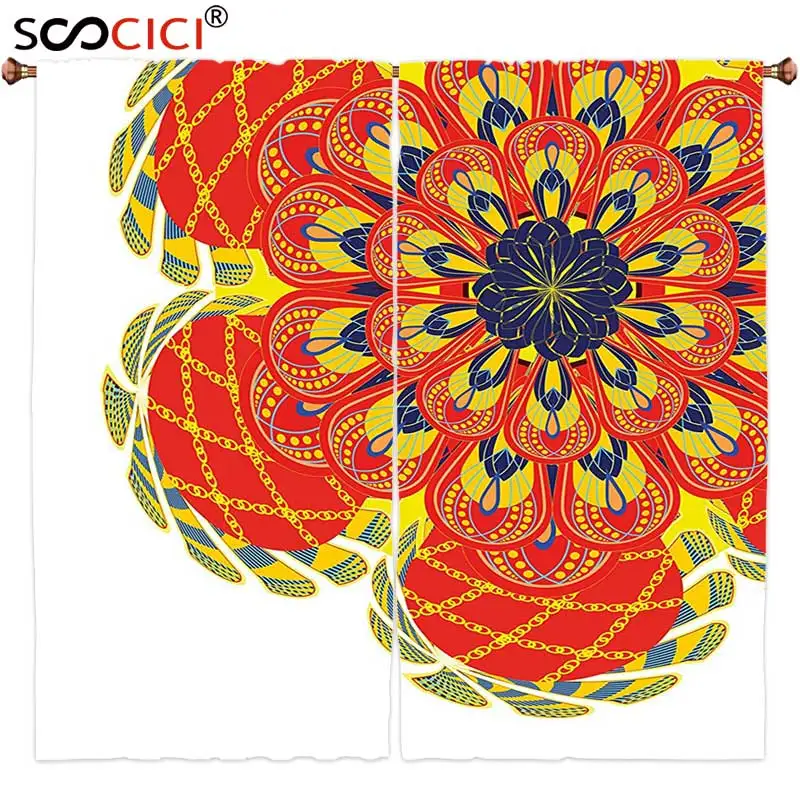 Window Curtains Treatments 2 Panels,Ethnic Oriental Flower with Embellished Inner Lines Lace Ornament Folk Design Scarlet
Window Curtains Treatments 2 Panels,Ethnic Oriental Flower with Embellished Inner Lines Lace Ornament Folk Design Scarlet